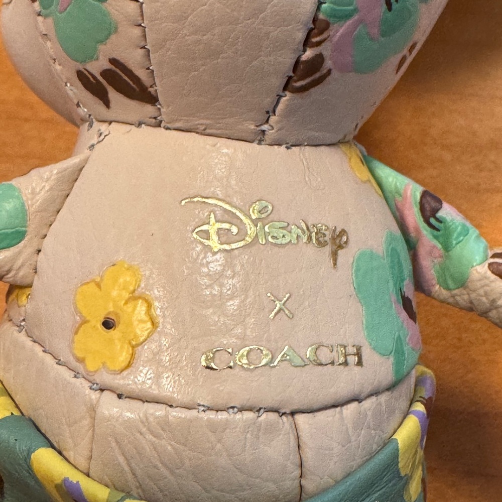Disney X Coach Mickey Mouse Bag Charm With Floral Print - Picture 2 of 12